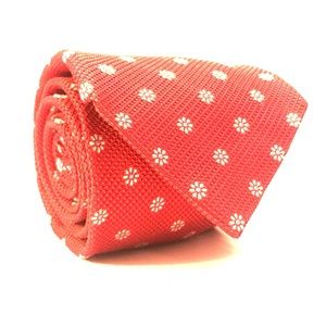 BARNEYS NYC NWOT Floral 100% Silk Textured Necktie